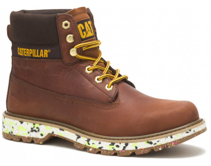 Ботинки Caterpillar Colorado Темно-коричневые кожаные
