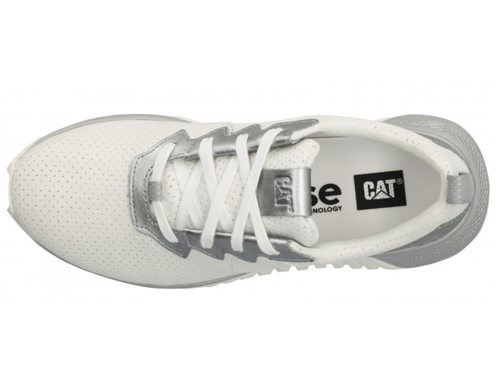 Кроссовки Caterpillar Maite Белые с серебром