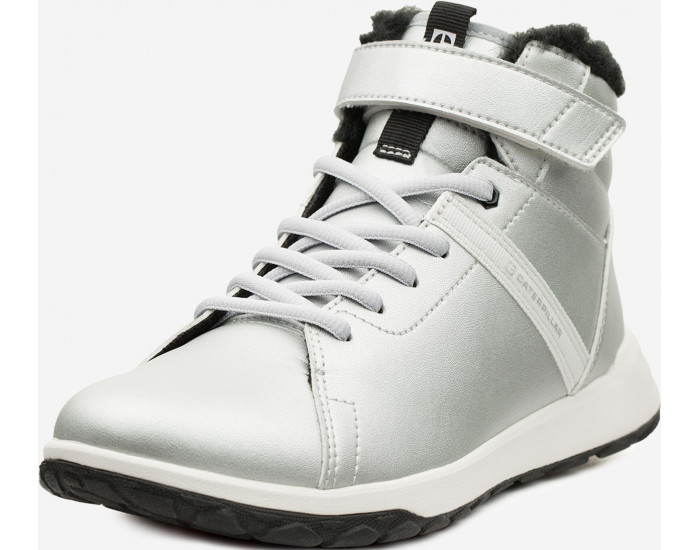 Ботинки Caterpillar Quest Strap серебристые с мехом