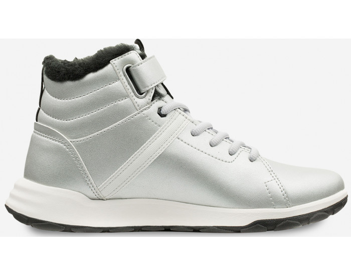 Ботинки Caterpillar Quest Strap серебристые с мехом