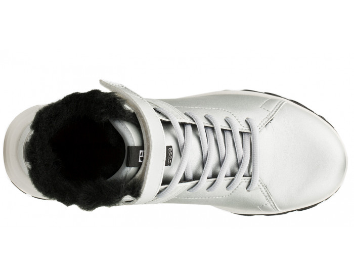 Ботинки Caterpillar Quest Strap серебристые с мехом