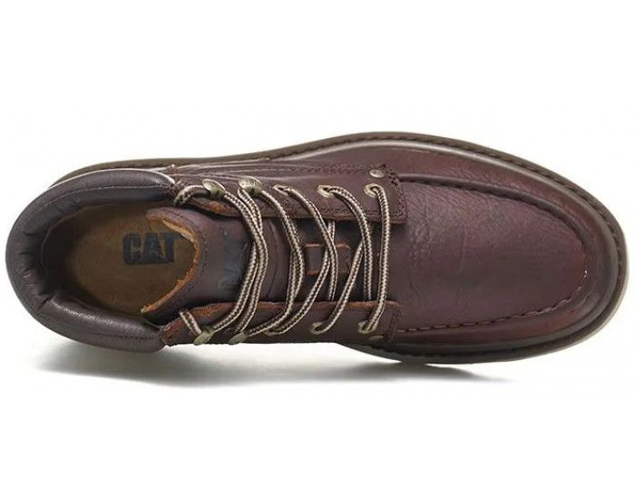 Полуботинки Caterpillar Covert Красно-коричневые кожаные