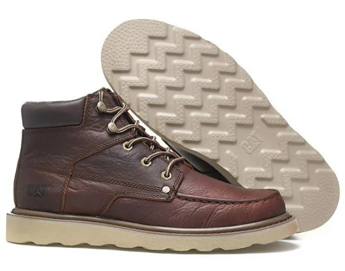 Полуботинки Caterpillar Covert Красно-коричневые кожаные