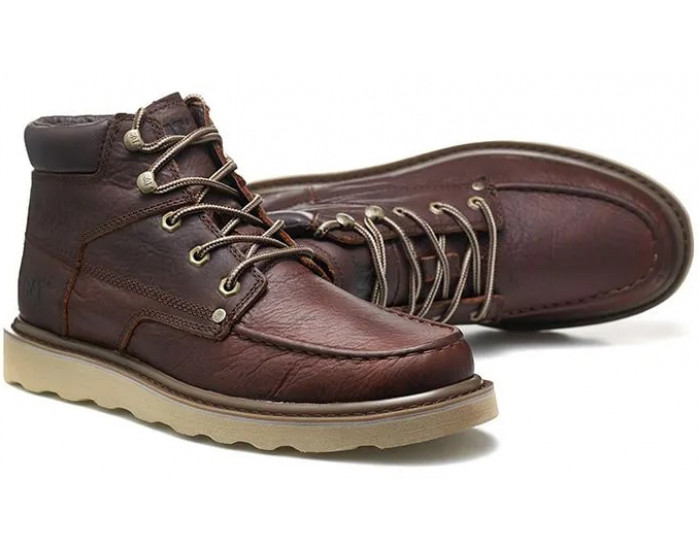 Полуботинки Caterpillar Covert Красно-коричневые кожаные