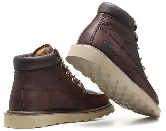 Полуботинки Caterpillar Covert Красно-коричневые кожаные